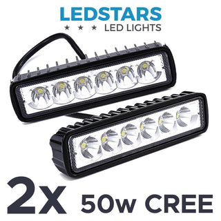 2 kpl CREE 6" 50 W Spot LED-valo