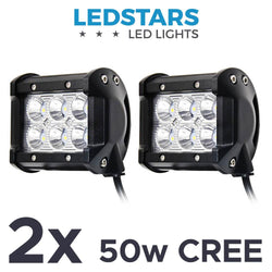 2 kpl CREE 4" 50 W Spot/Flood LED-valo