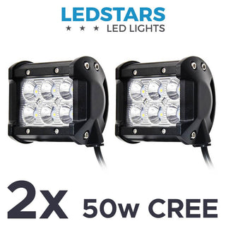 2 kpl CREE 4" 50 W Spot/Flood LED-valo