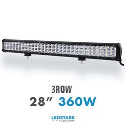 3ROW CREE 28" LED-lisävalopaneelit - 360 W 19000 lm