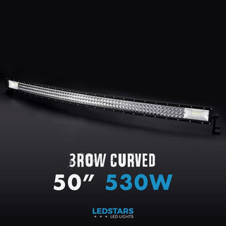 Köp 50" Curved (Böjd) LED Paneeli Bar med 540Watt och 32400lumen billigt hos Ledstars.fi med kiinnikkeet, kablar och relä. Till bil och arbetsplats! Fri frakt!