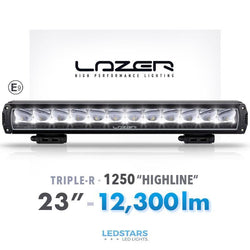 Köp LAZER 23″ TRIPLE-R 1250H "HIGHLINE" LED-paneeli hos Ledstars idag! En av världens bästa LED-ljusramper framtagen för motorsportens elitnivå!