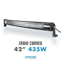 3ROW CREE 42" Curved LED-lisävalopaneelit  - 435 W 24000 lm Ref: 45
